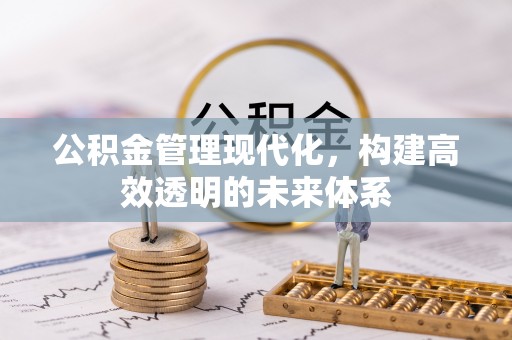 汕头公积金管理现代化，构建高效透明的未来体系